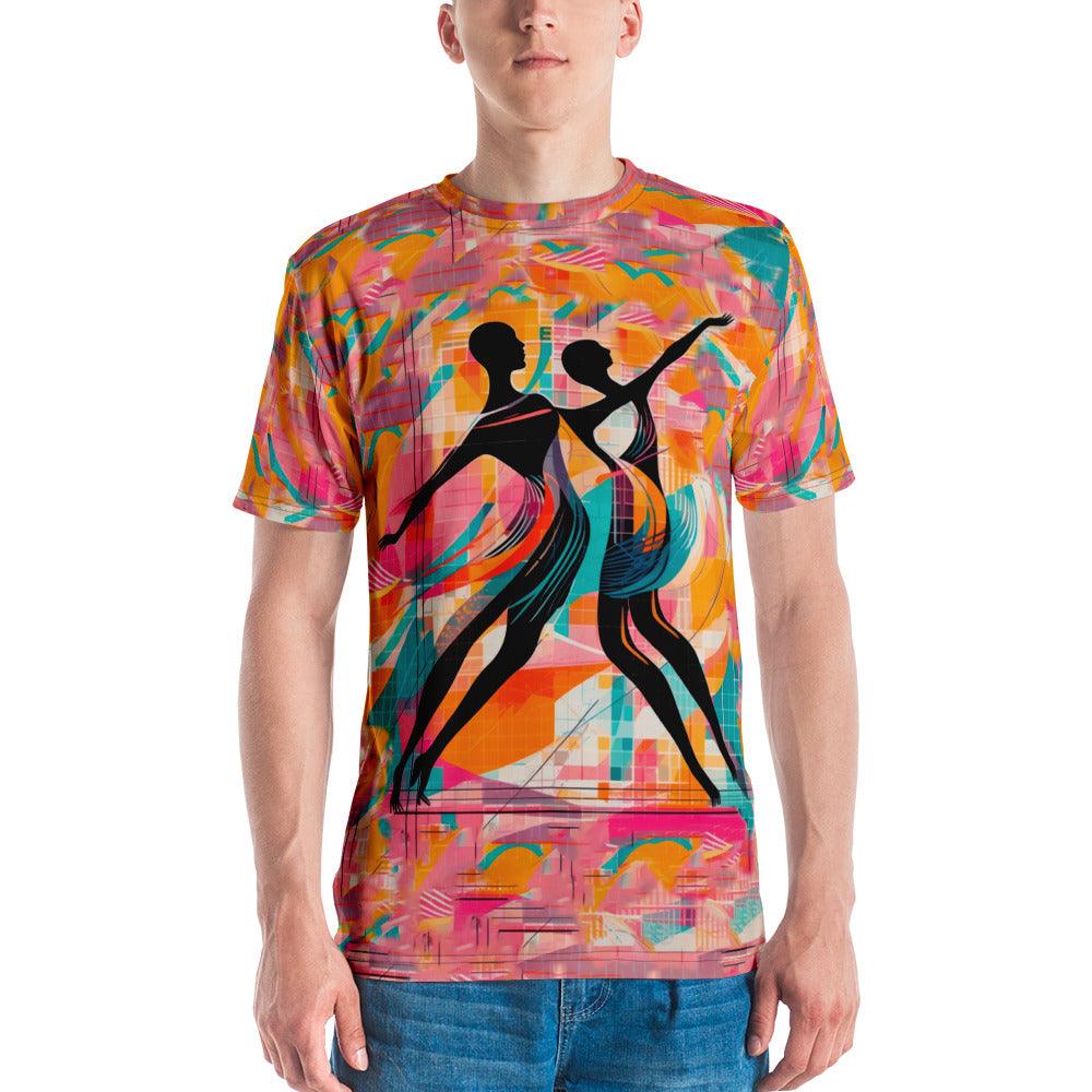 Elegant Classic Balletic Style Men's T-shirt front view