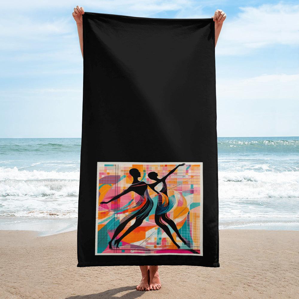 Elegant and absorbent classic balletic style towel with intricate design details.