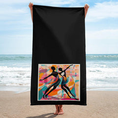 Elegant and absorbent classic balletic style towel with intricate design details.