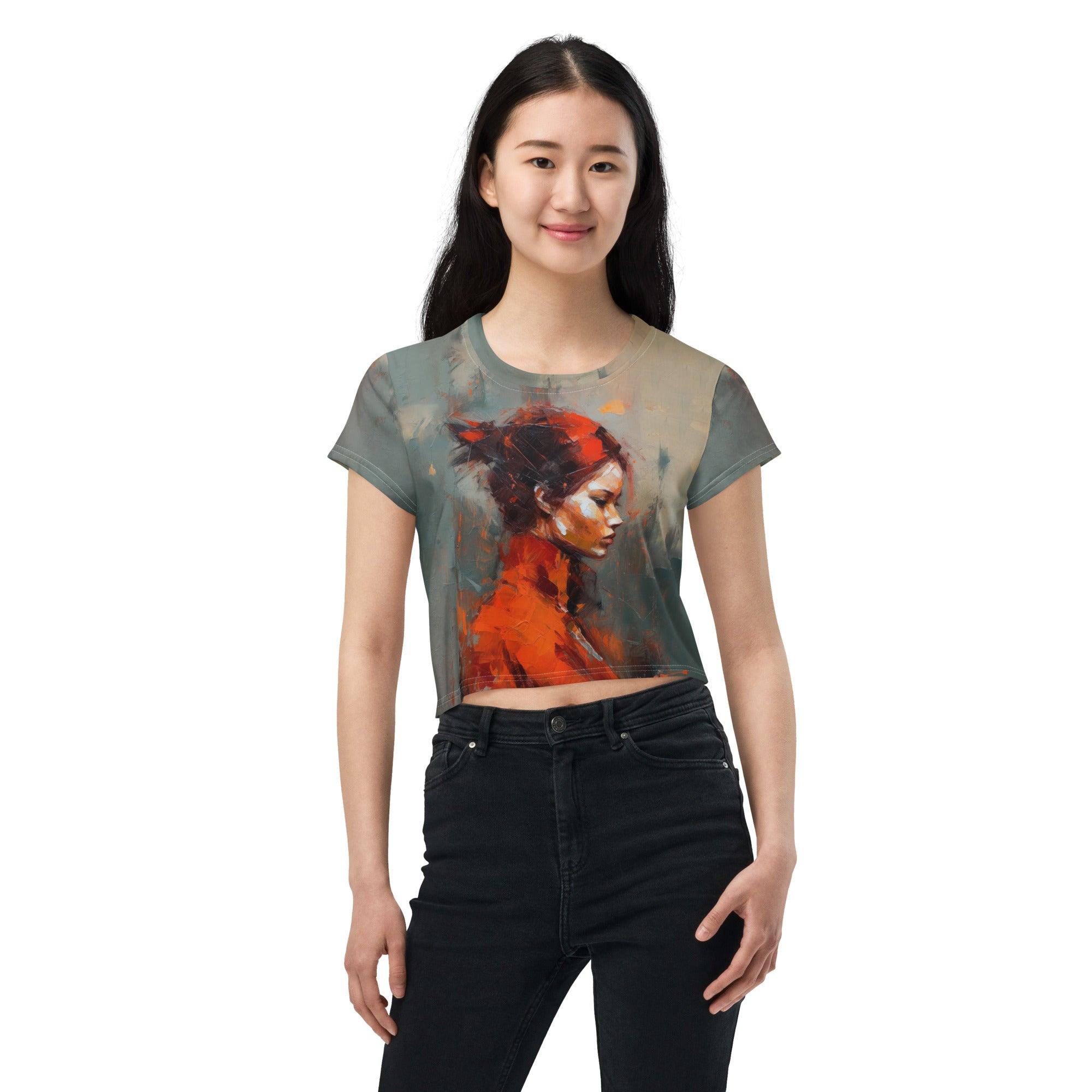 Classical Cadenzas All-Over Print Crop Tee - Beyond T-shirts