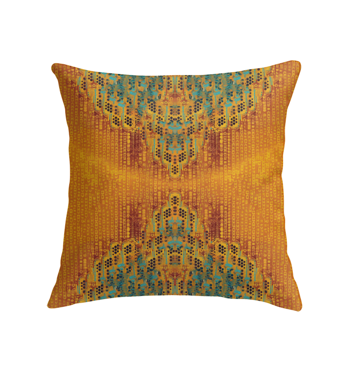 Colorful Creations pillow adding a vibrant touch to modern home decor.