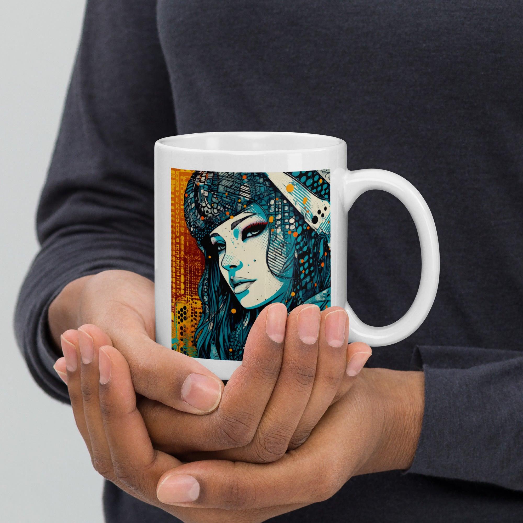 Colorful Creations White Glossy Mug.