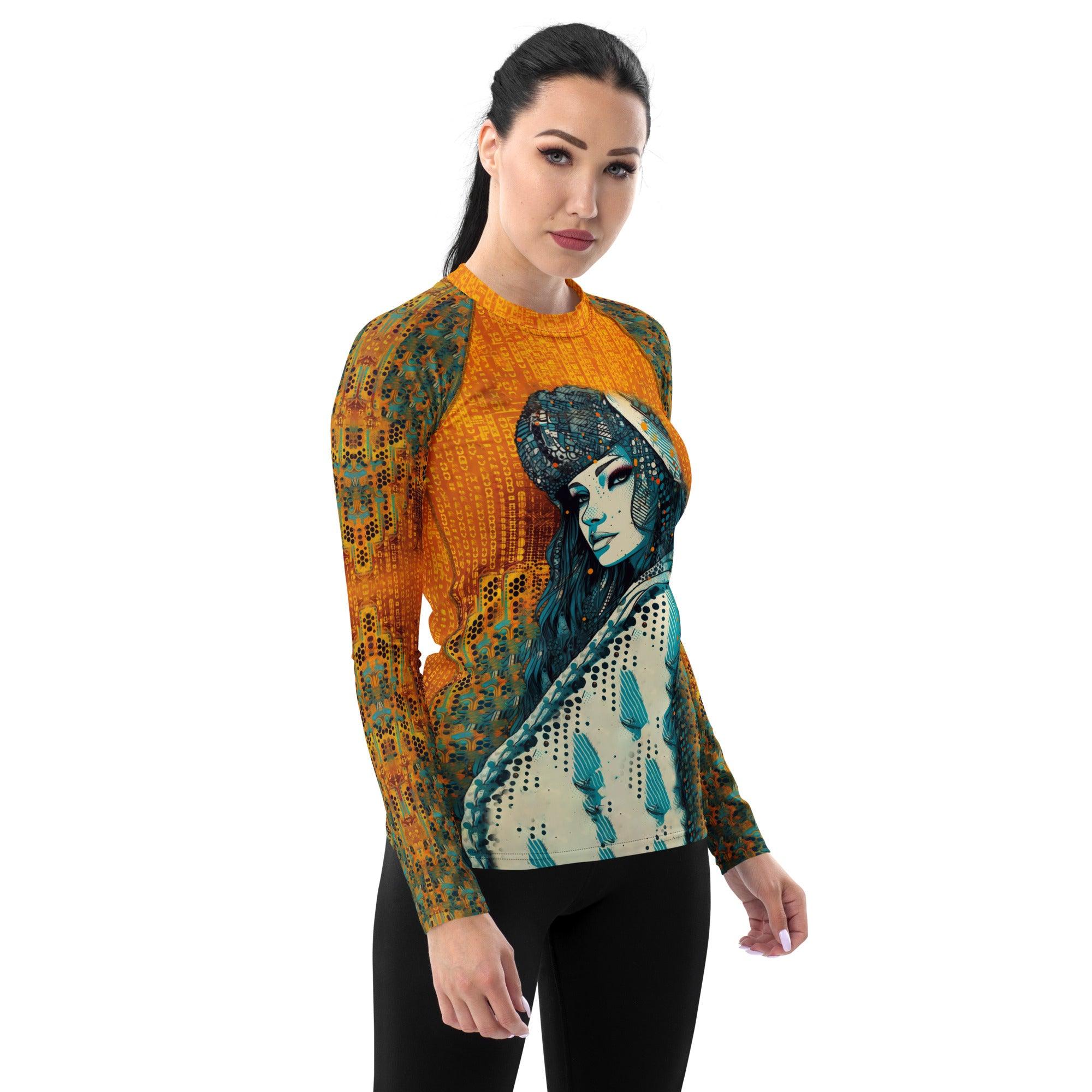 Colorful Creations rash guard - stylish sun protection for women.