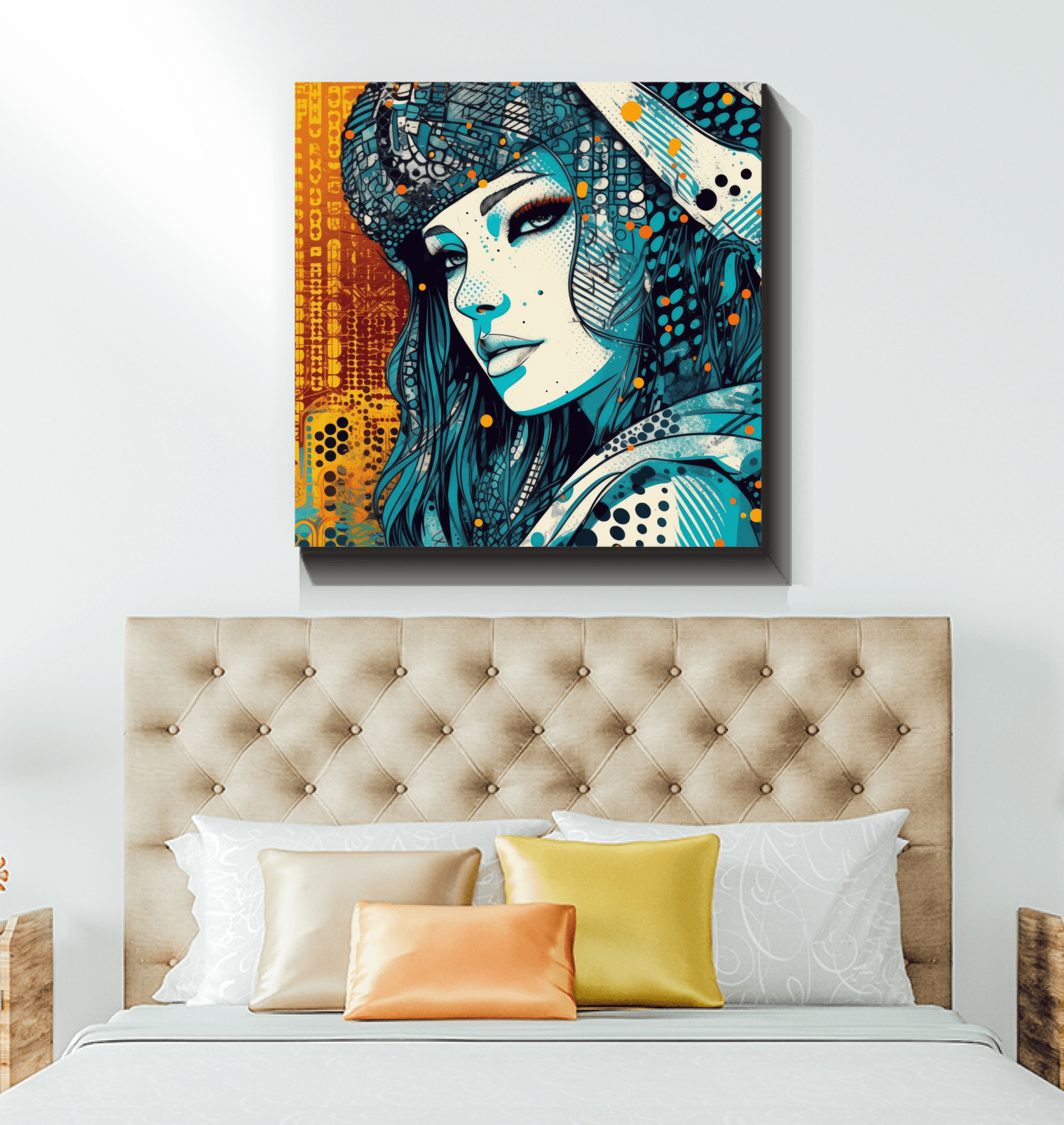 Exquisite Colorful Creations art piece on canvas for an artistic touch.