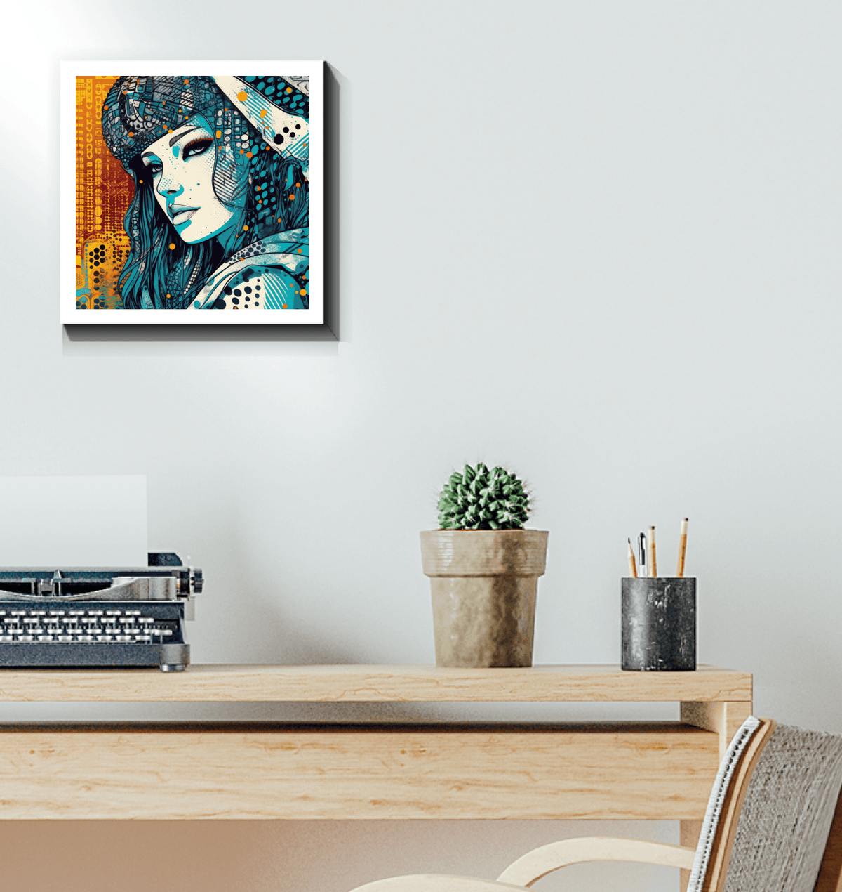 Abstract Colorful Creations Canvas in Bright Hues.