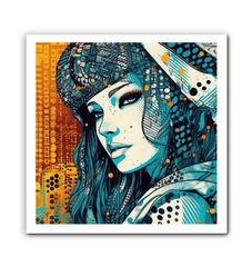 Hand-Painted Look Colorful Creations Art on Canvas.