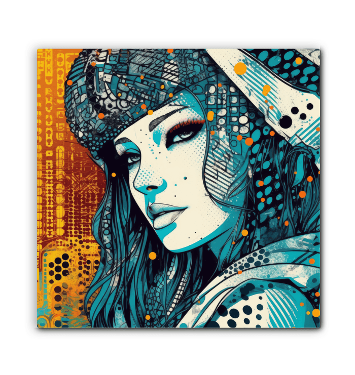 Eye-Catching Colorful Creations Wrapped Canvas Piece.