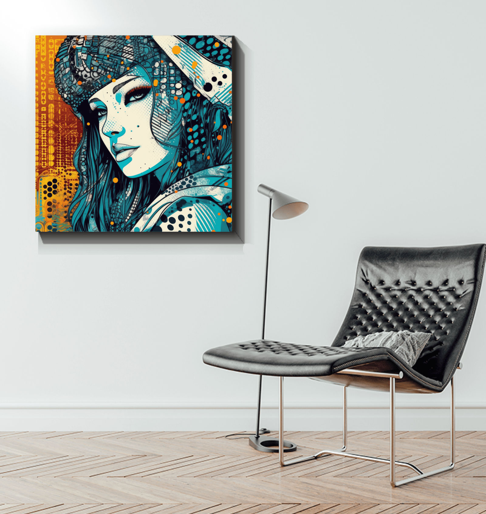Artistic Colorful Creations Wrapped Canvas for Home Decor.