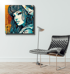 Artistic Colorful Creations Wrapped Canvas for Home Decor.