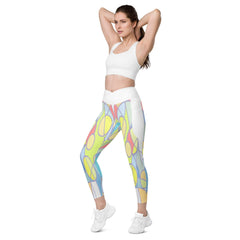 Flat lay of Colorful Passion III Crossover Leggings