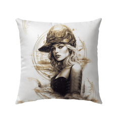 Coloring Canvas Outdoor Pillow customizable design