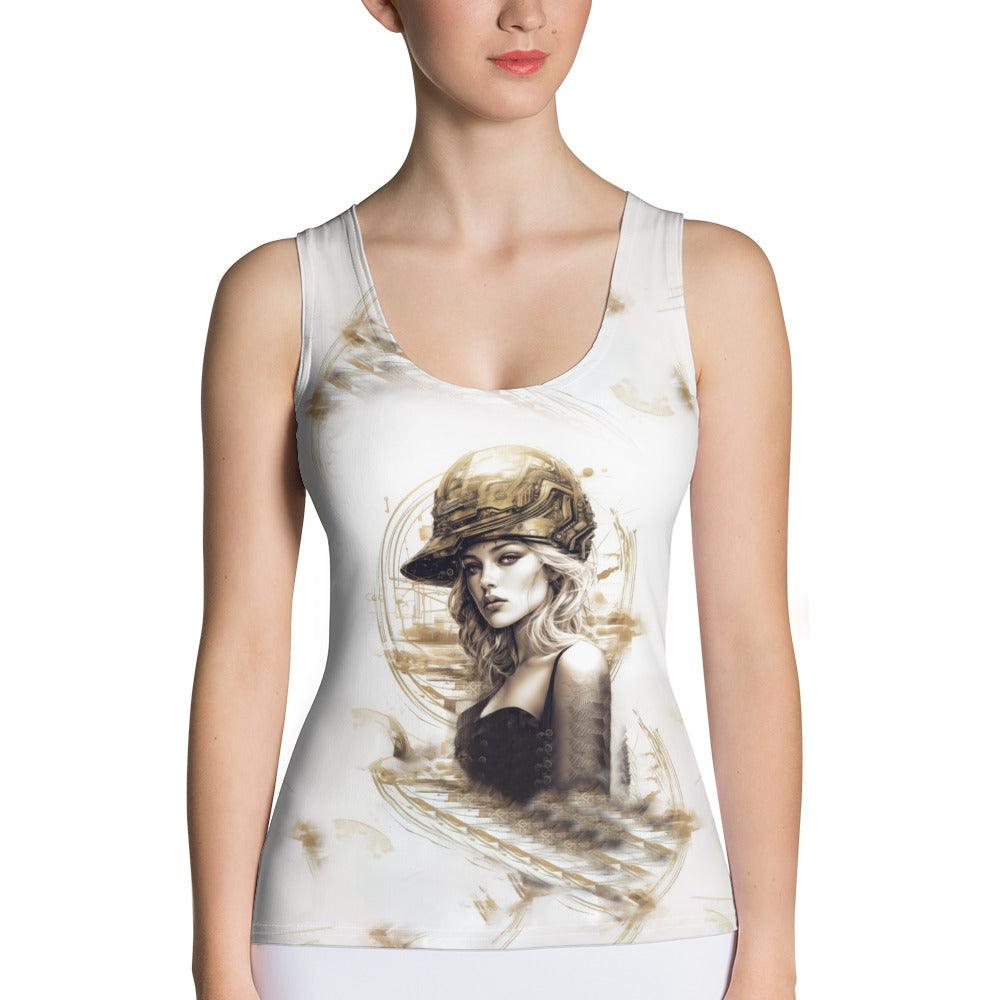 Coloring Canvas Sublimation Cut & Sew Tank Top - Beyond T-shirts