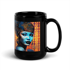 Unique ceramic mug with elegant design.