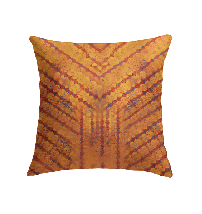 Vibrant Coloring Corner pillow displayed in a modern interior setting.