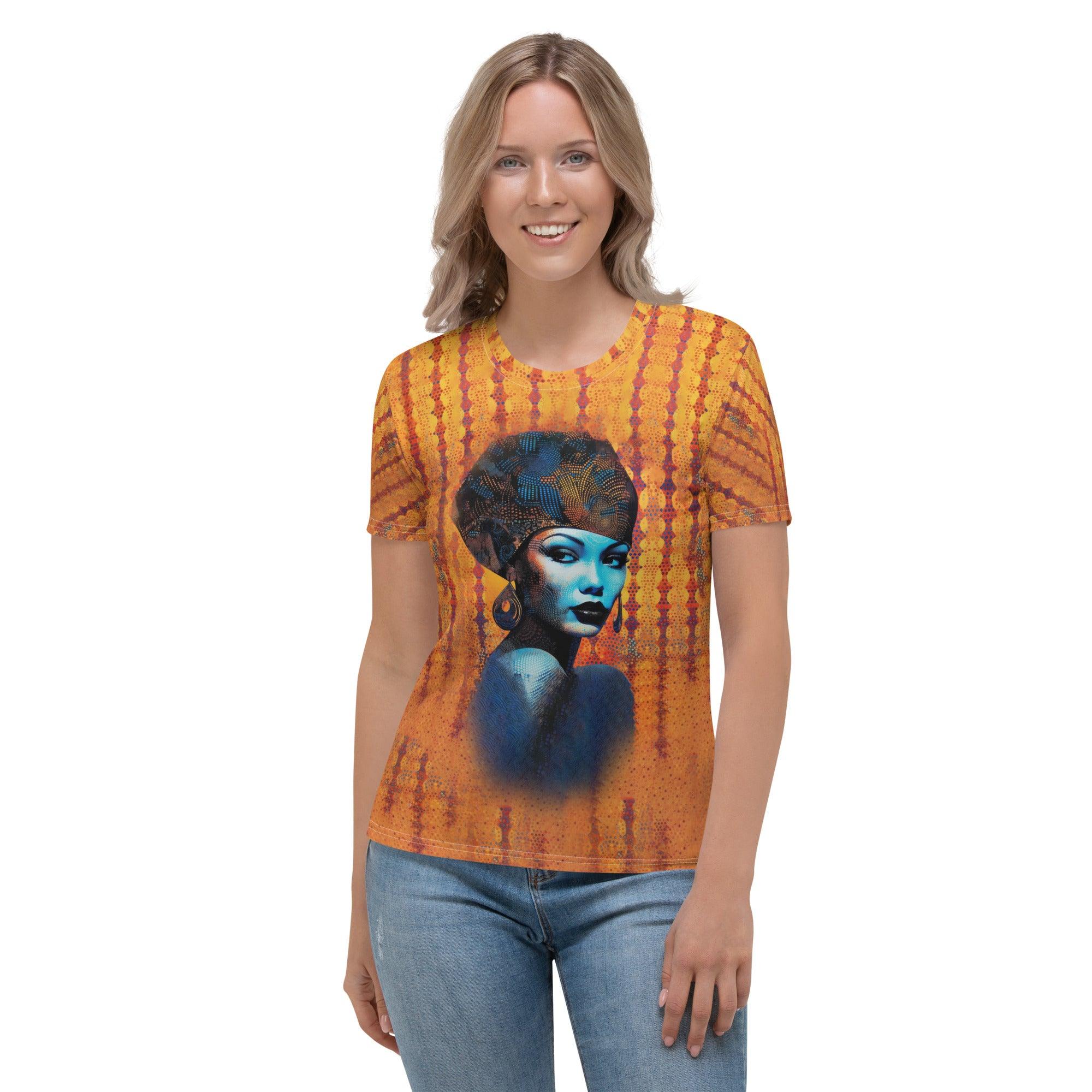 Back view of Coloring Corner women's t-shirt design.