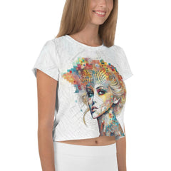 Coloring Creations All-Over Print Crop Tee - Beyond T-shirts