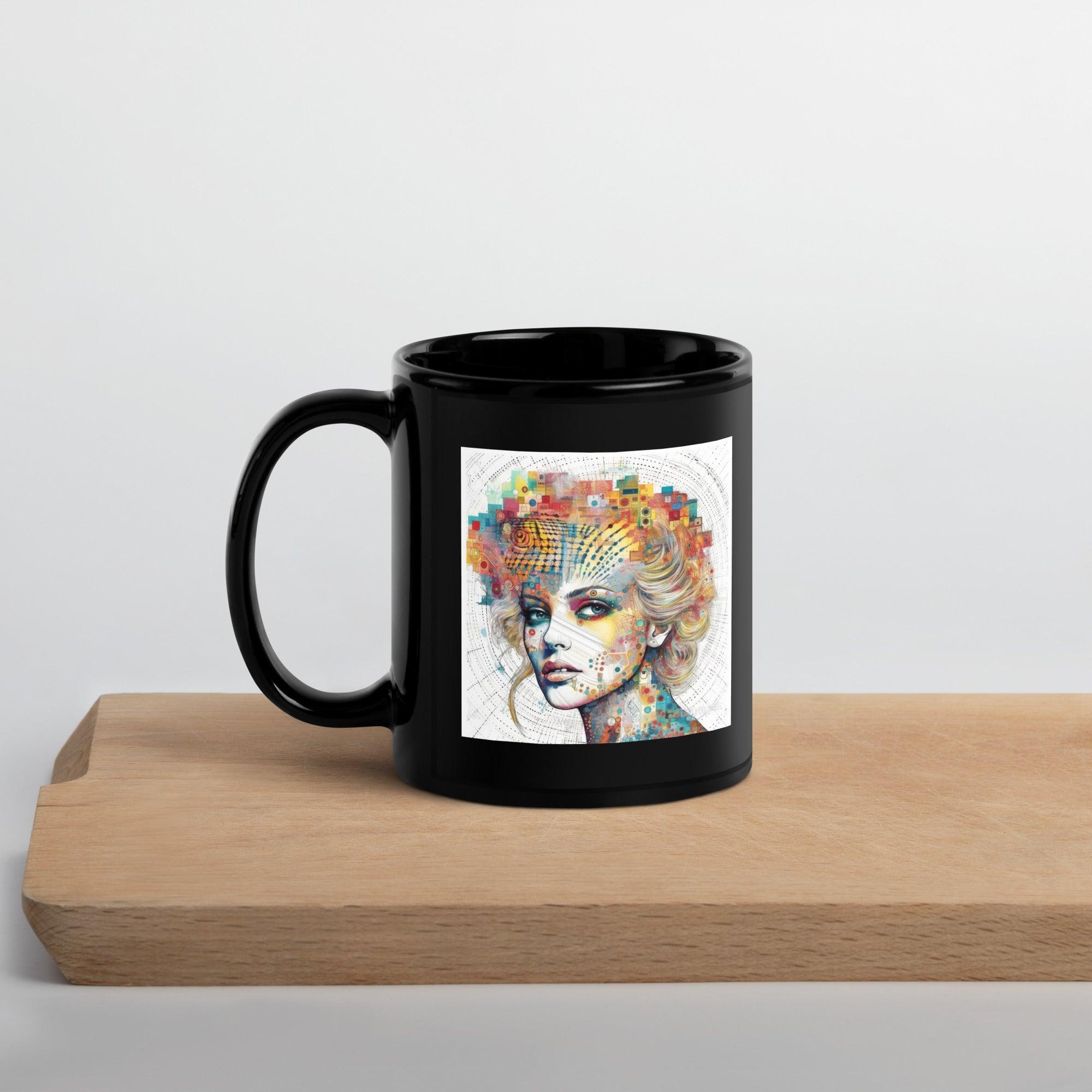 Black Glossy Ceramic Mug