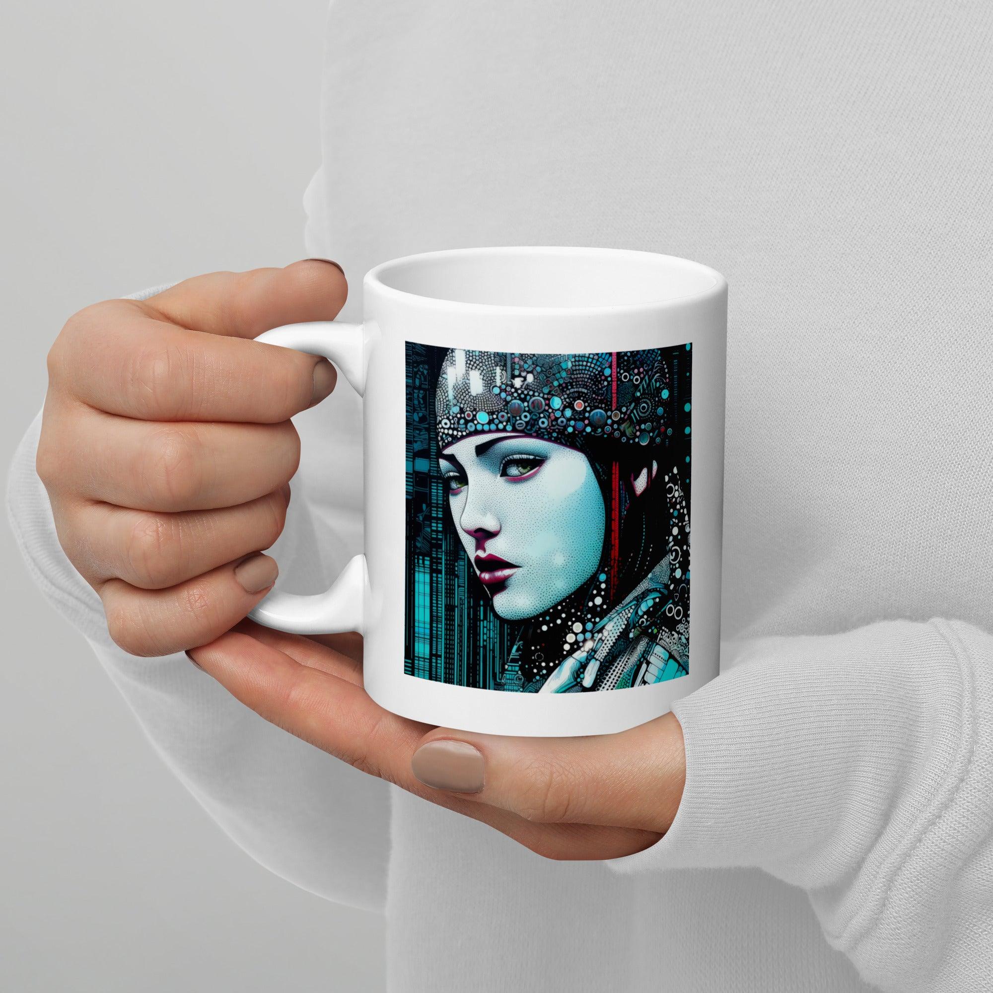 Detailed design of Coloring Creations III on white glossy mug.