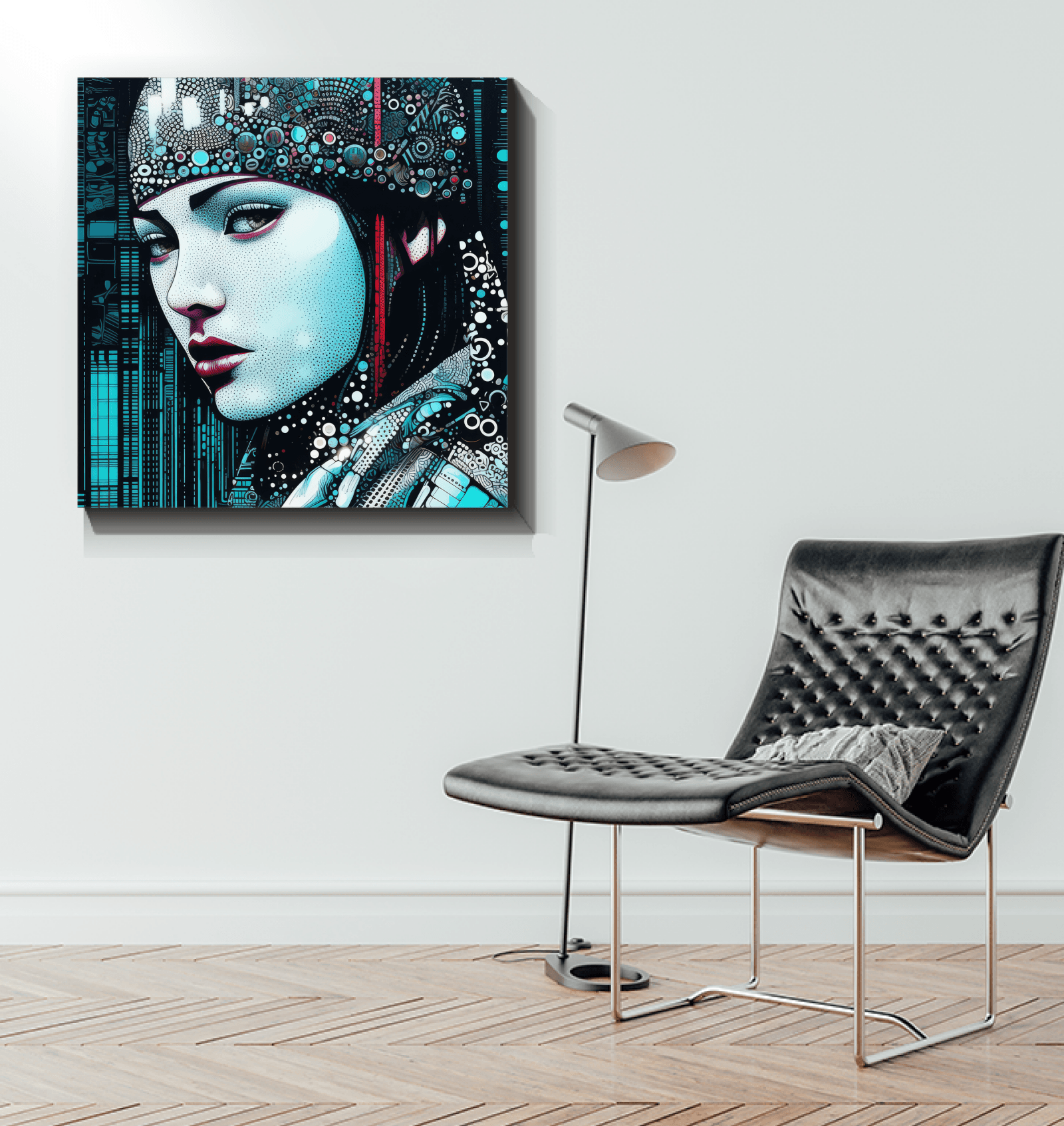 Coloring Creations III canvas piece for modern interiors.