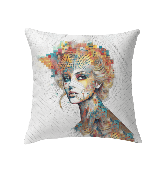 Coloring Creations Indoor Pillow with Customizable Design