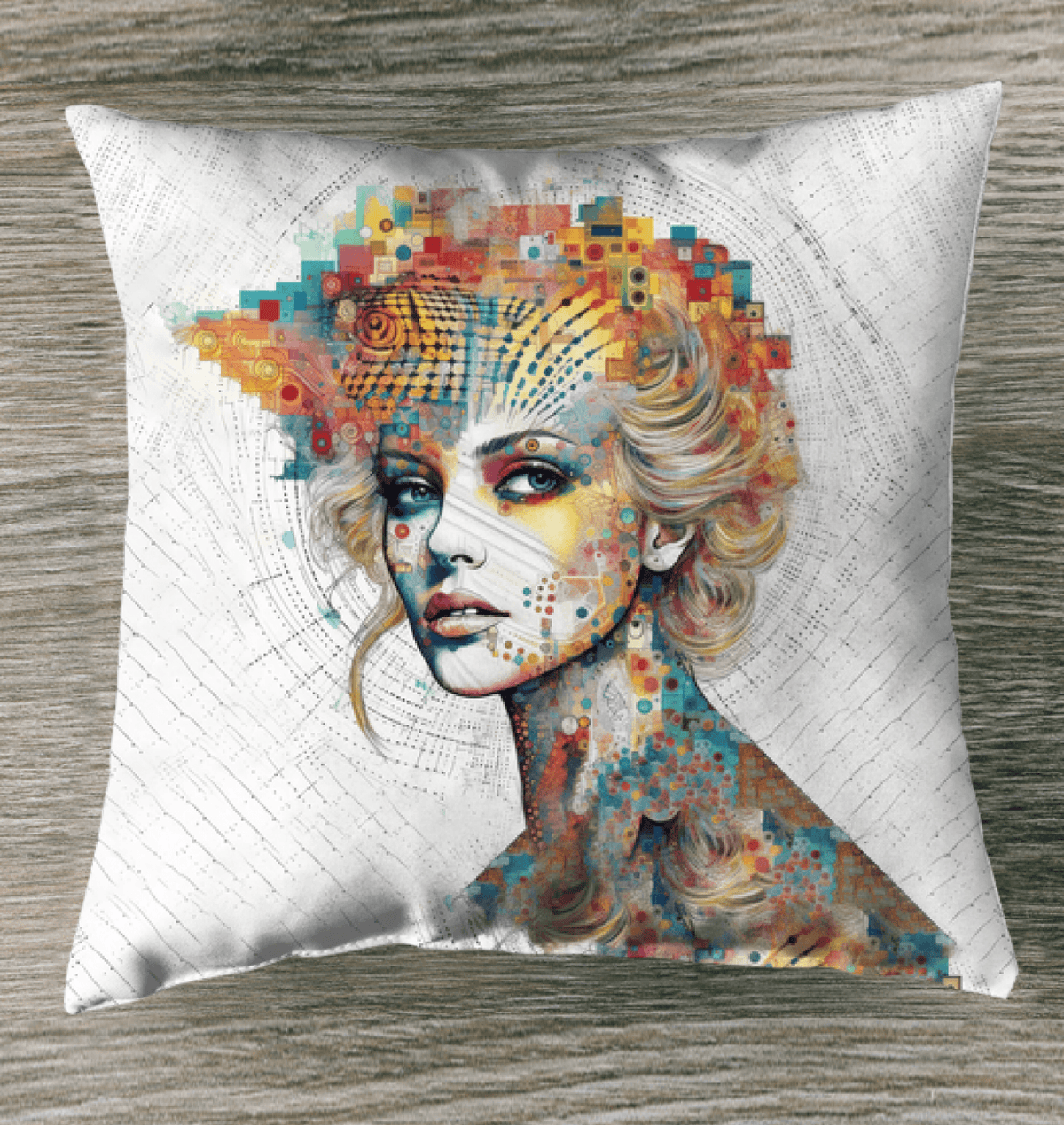 Coloring Creations Pillow - Personalized Home Decor