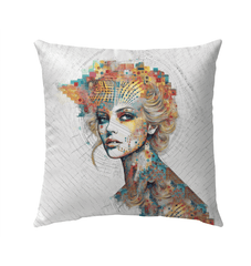 Coloring Creations Outdoor Pillow - Front View