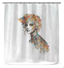 Coloring Creations Shower Curtain - Beyond T-shirts