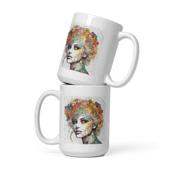 Coloring Creations White Glossy Mug - Front View