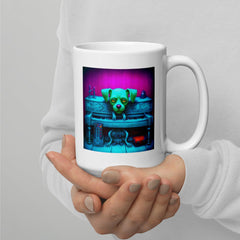 Cosmic Chaos White Glossy Mug - Beyond T-shirts