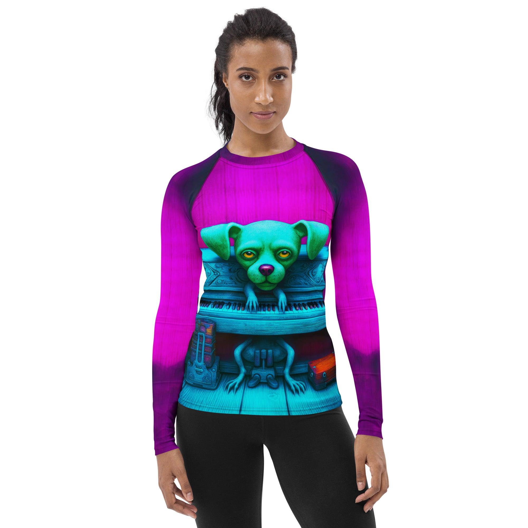 Cosmic Chaos Women's Rash Guard - Beyond T-shirts