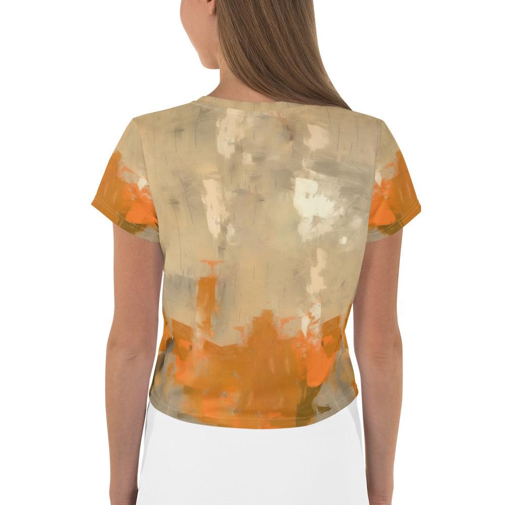 Country Portraits All-Over Print Crop Tee - Beyond T-shirts