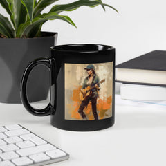 Country Portraits Black Glossy Mug - Beyond T-shirts