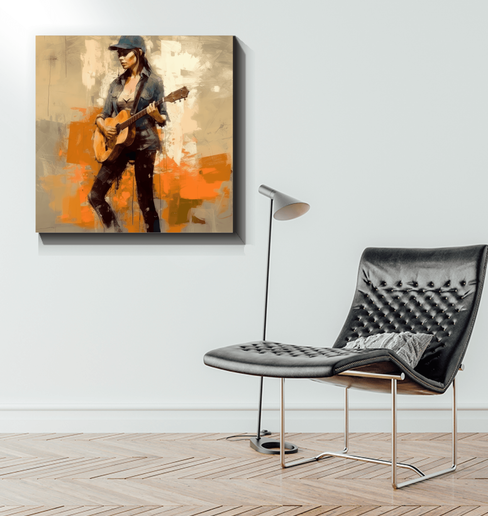 Inviting home interior with Country Portraits Wrapped Canvas