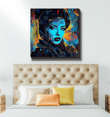 Bright and abstract Creative Canvas art for contemporary homes.
