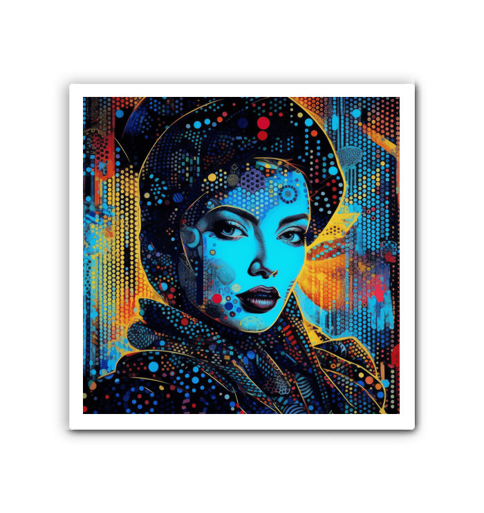 Creative Canvas art piece displayed in a modern living room.