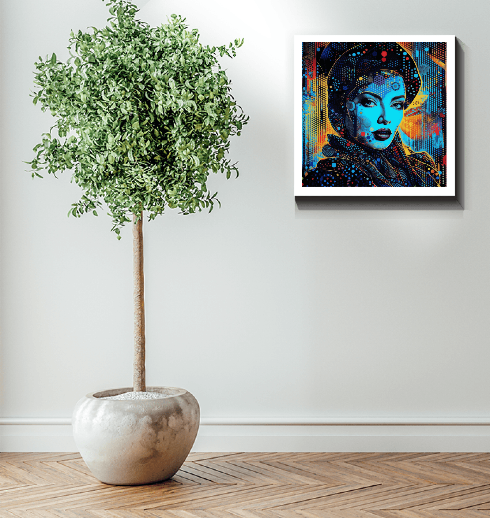 Inspirational Creative Canvas Wrapped Canvas in an office setting.