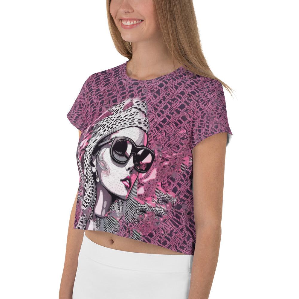 Creative Chronicles All-Over Print Crop Tee - Beyond T-shirts