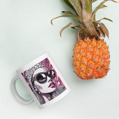 Creative Chronicles White Glossy Mug - Front View