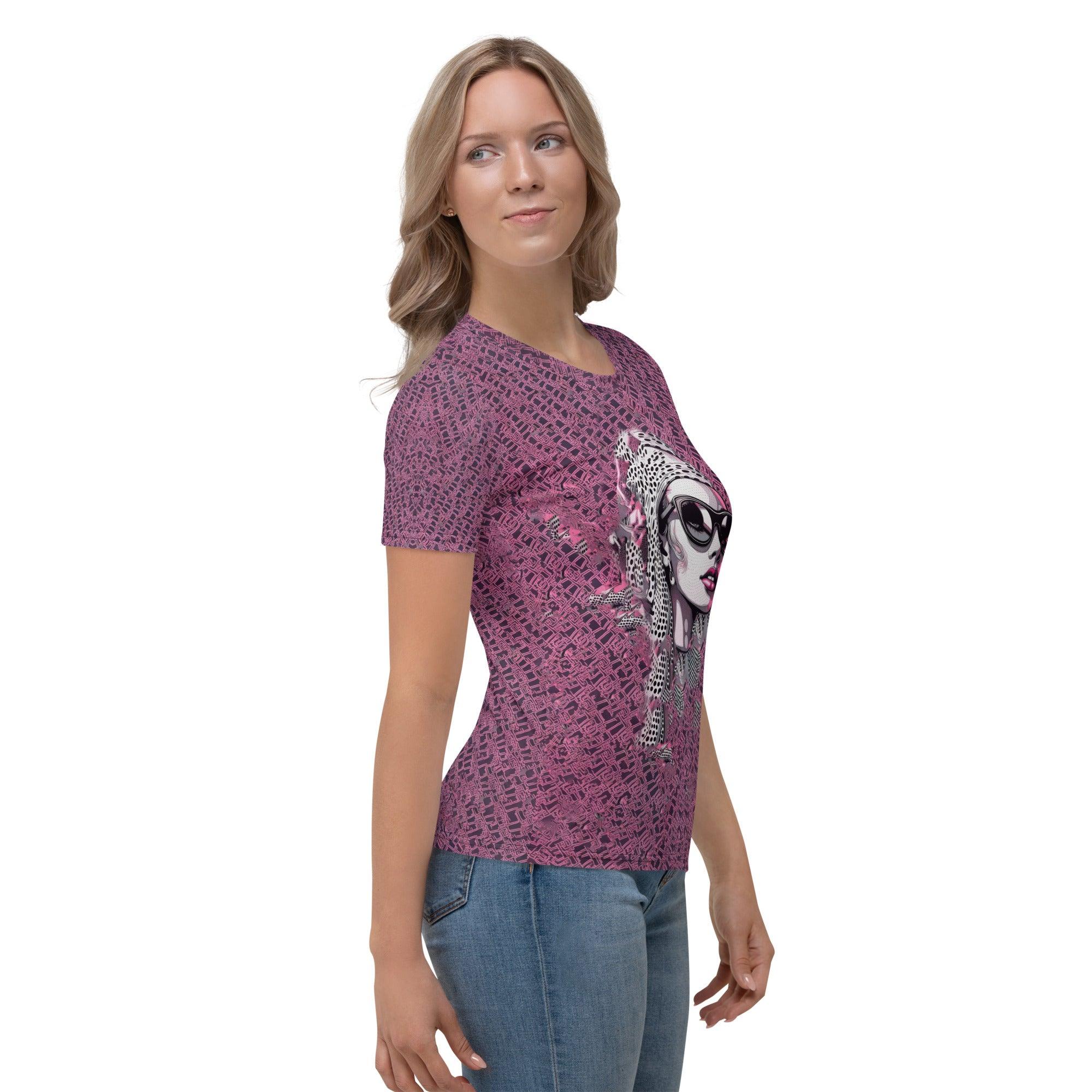 Rear view of Creative Chronicles women's t-shirt showing back design.