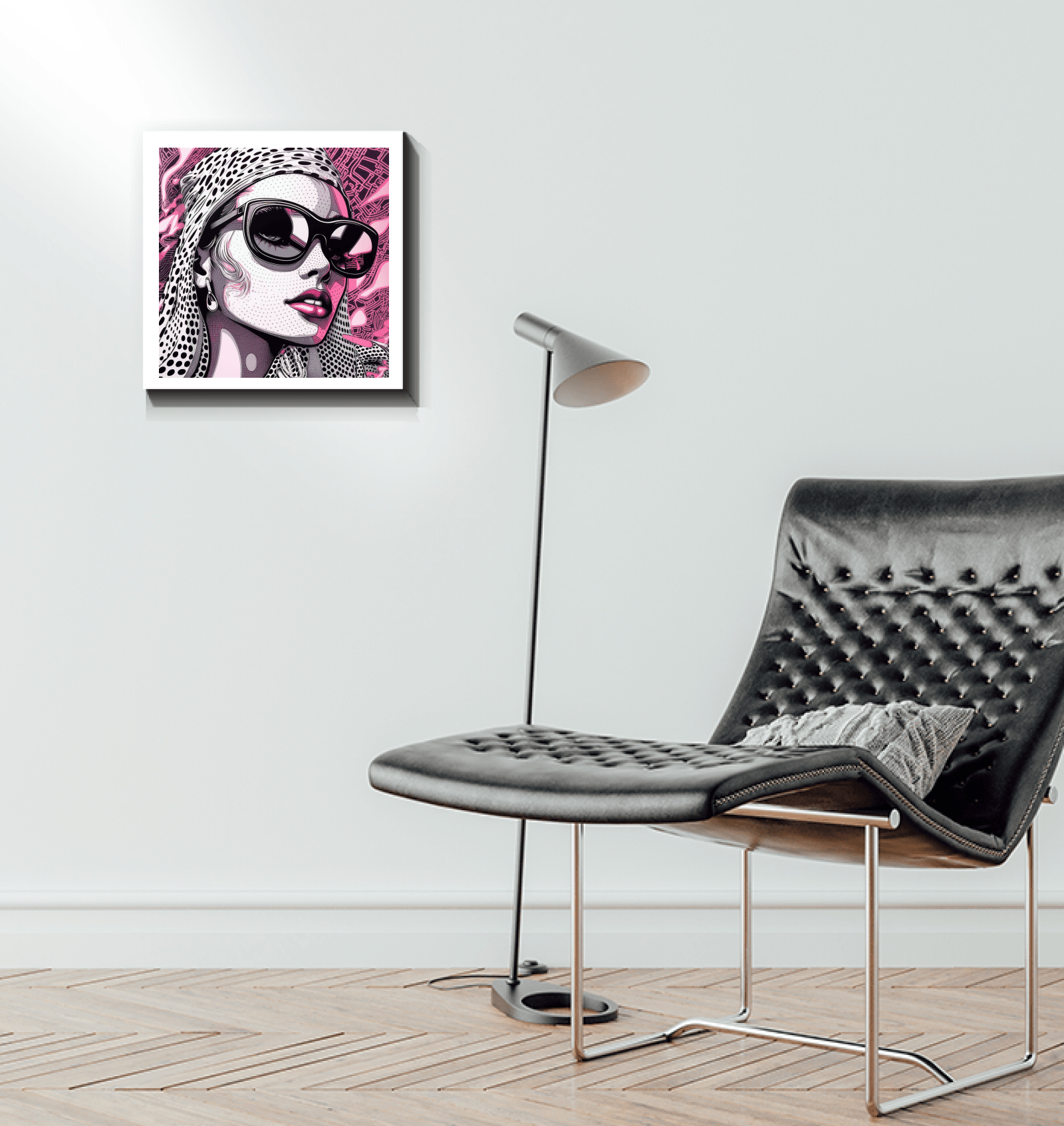 Artistic wrapped canvas featuring vibrant design by Creative Chronicles