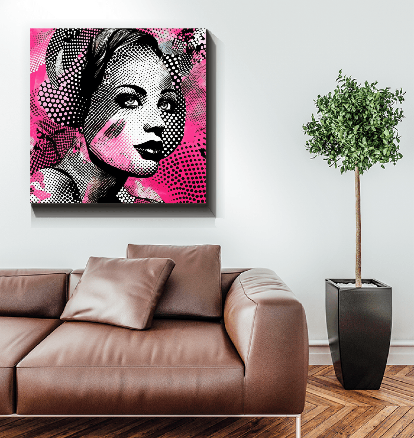 Eye-catching wrapped canvas for home or office