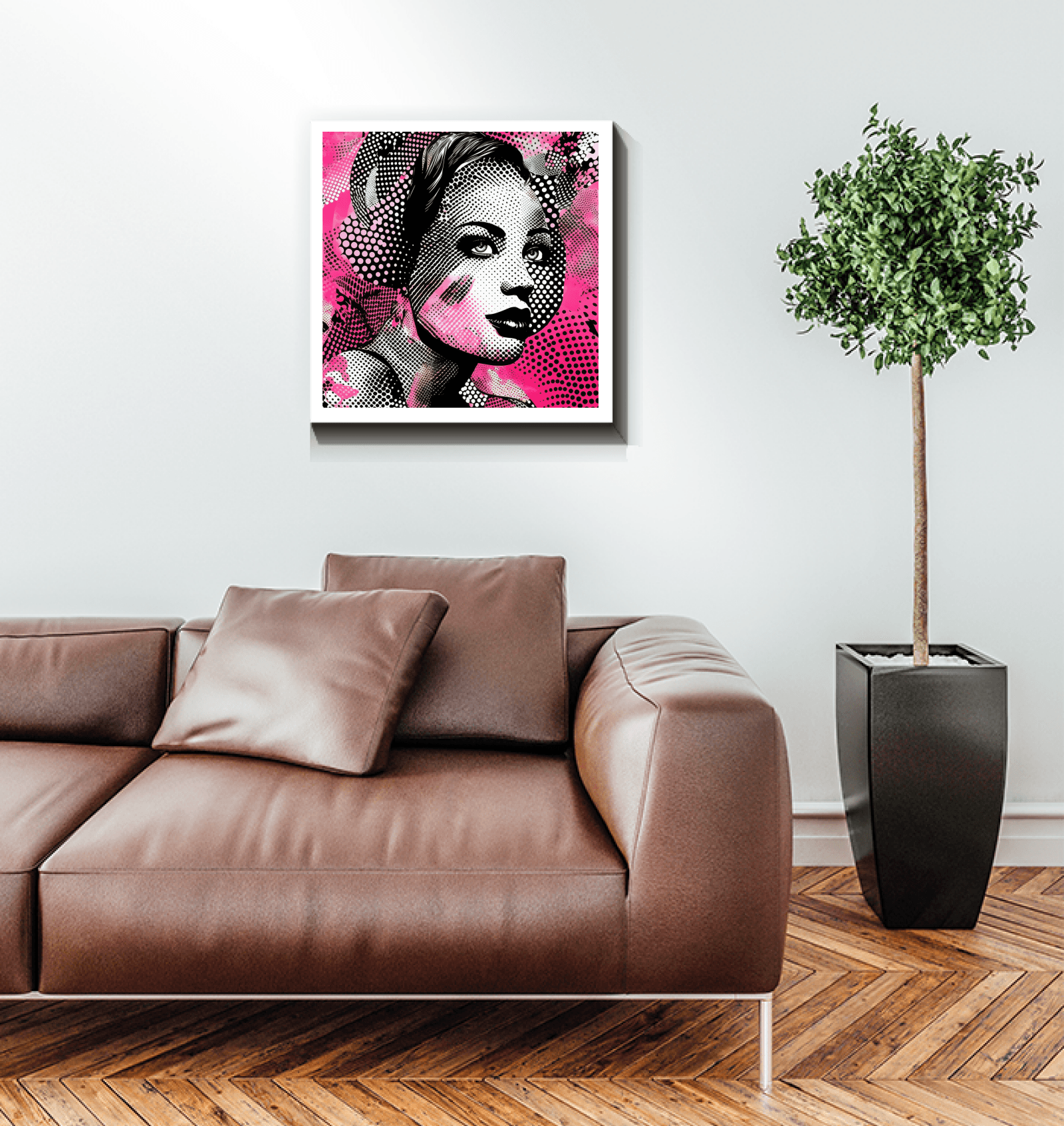 Stylish home decor wrapped canvas wall art