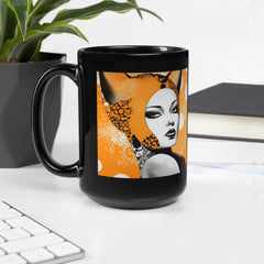 Creative Curiosities Black Glossy Mug - Side View
