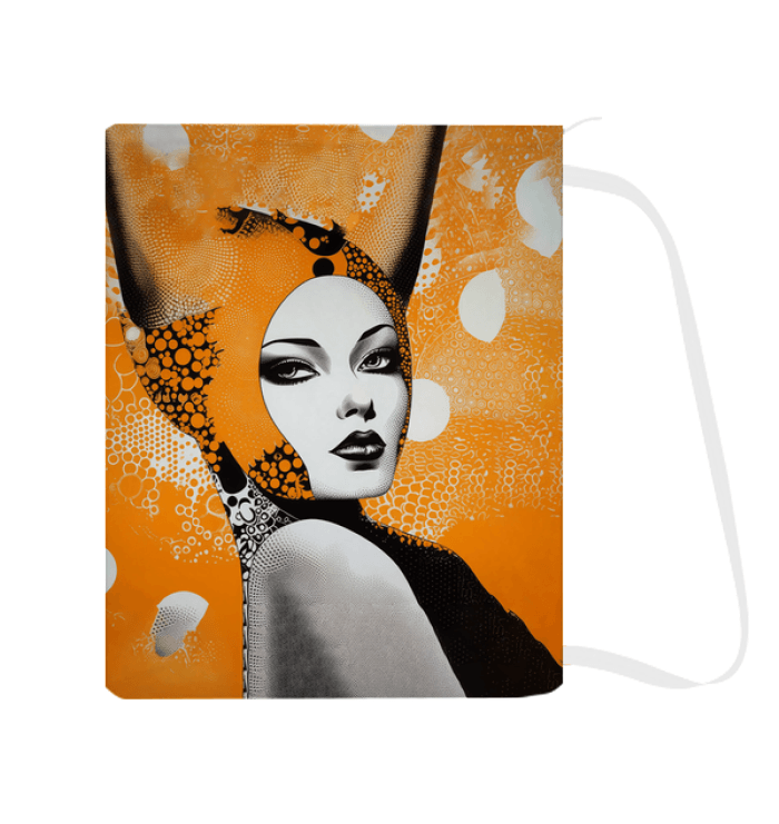 Artistic print laundry bag from Creative Curiosities.