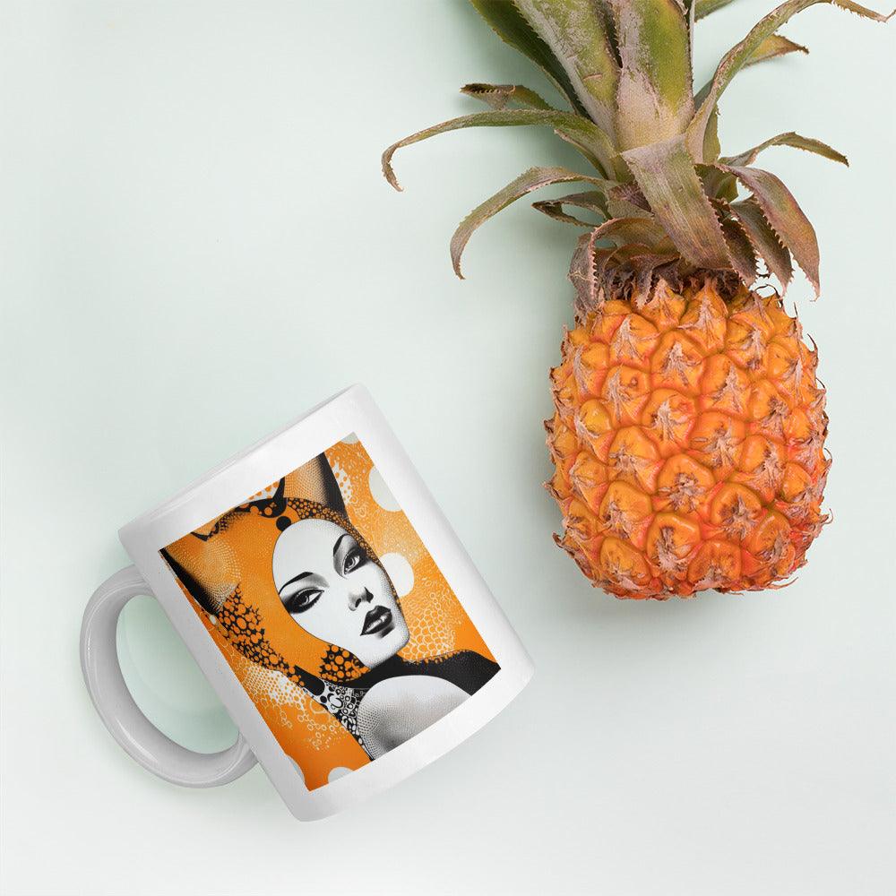 Creative Curiosities White Glossy Mug Front View