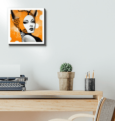 Unique wrapped canvas featuring Creative Curiosities design