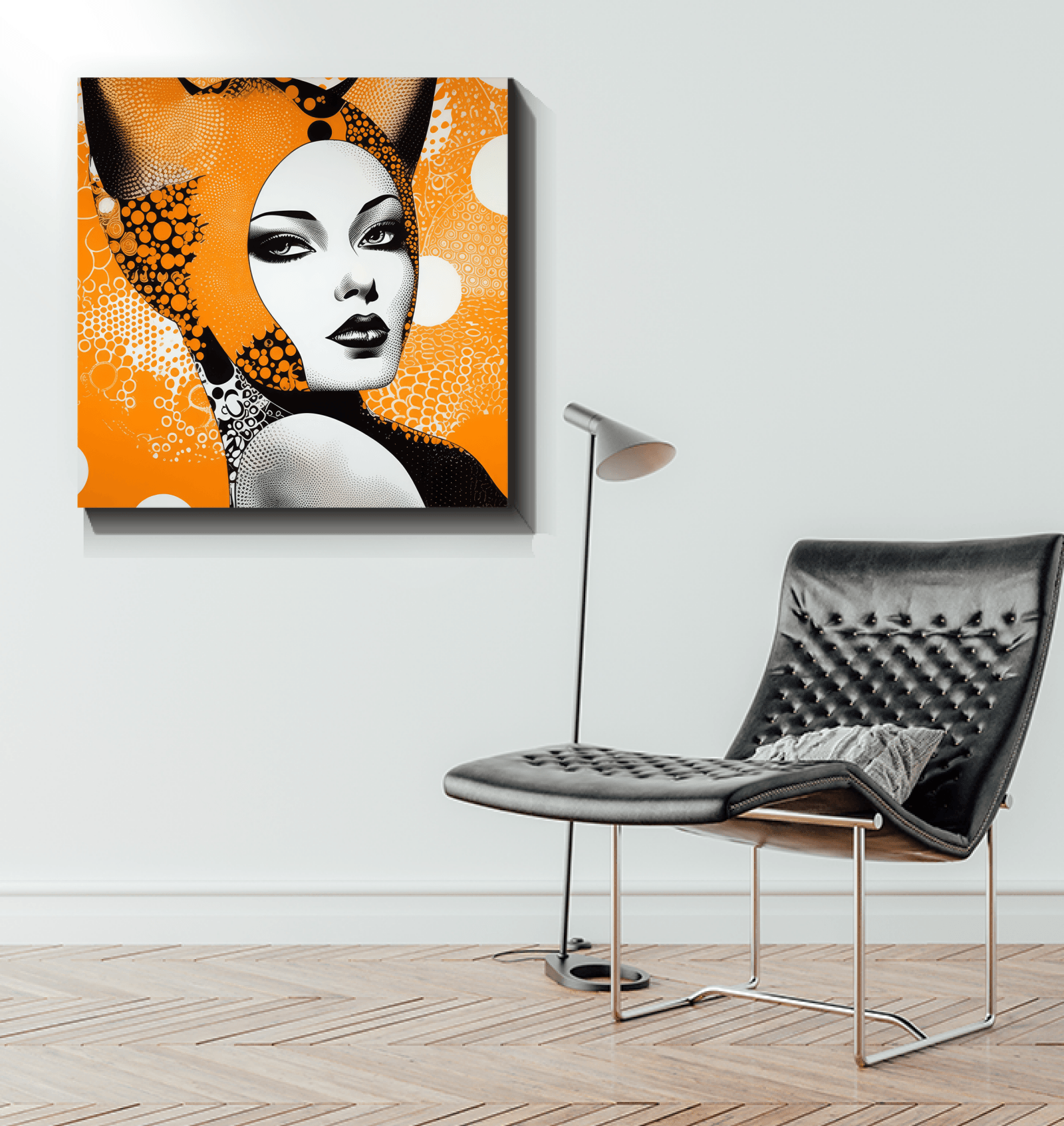 Home decor wrapped canvas with Creative Curiosities pattern