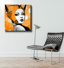 Home decor wrapped canvas with Creative Curiosities pattern