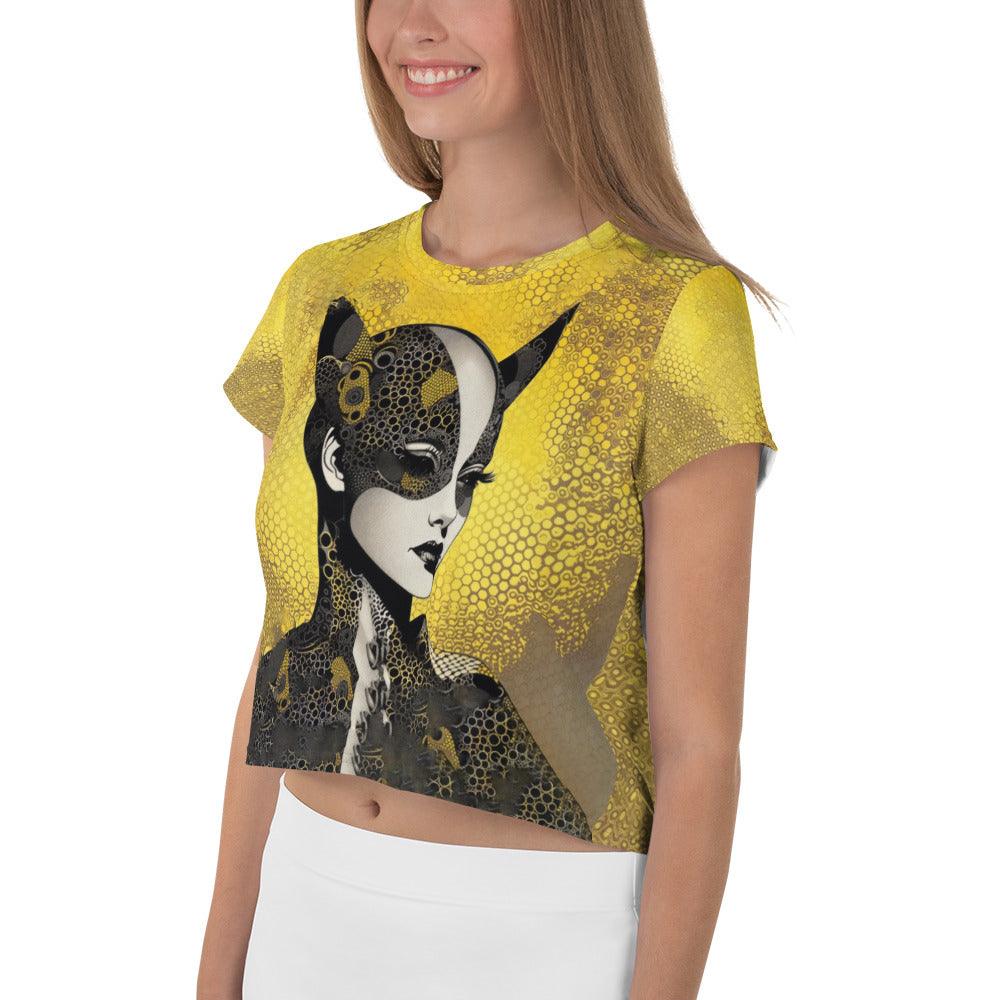 Creative Current All-Over Print Crop Tee - Beyond T-shirts