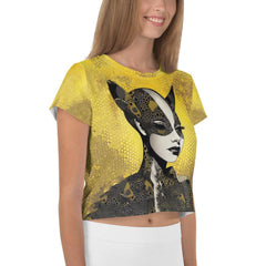 Creative Current All-Over Print Crop Tee - Beyond T-shirts